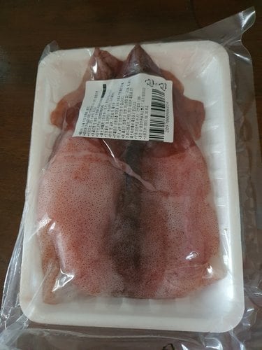 [생물][국산] 손질 오징어 (250g 이상, 2~3미) (내장제거)