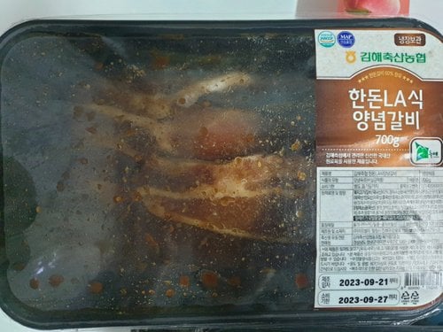 [냉장][김해축협] 한돈 LA식 돼지양념갈비 700g