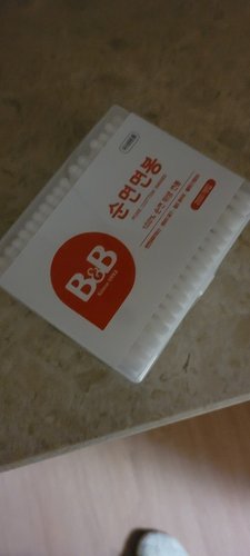 B&B 순면면봉 사각 종이대 (200P)