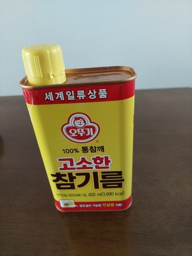 오뚜기 고소한참기름450ml(캔)