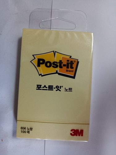 [3M] Post-it 포스트잇 노트 노랑 라인 접착식 메모지 (102×152mm/1개 50매)