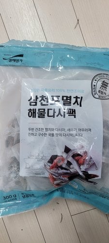 [국산] 삼천포 멸치 해물 천연 다시팩 (15g*20팩, 총 300g)