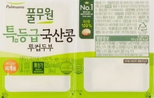 [풀무원]특등급 국산콩 찌개용 투컵 두부 320g