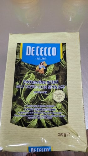 [데체코 DECECCO] 시금치맛 페투치네 파스타 250g