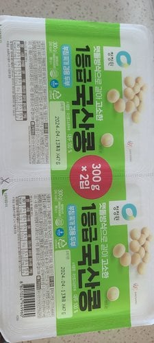 [청정원] 국산콩 두부두모 600g(300gx2)