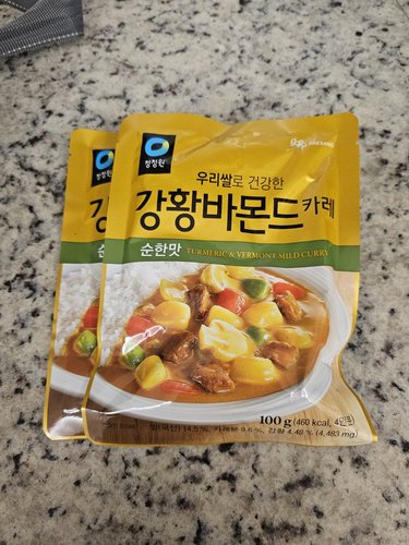 [청정원] 우리쌀강황바몬드카레순한맛 100g