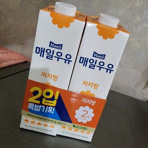 [매일] 우유 저지방2% 후레쉬팩 900ML*2